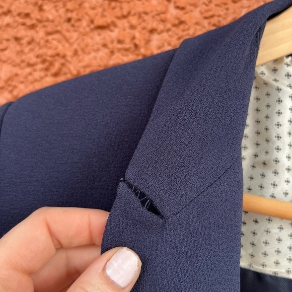 Zara Women’s Basic Navy Blue Blazer, Size XL - Picture 3 of 8